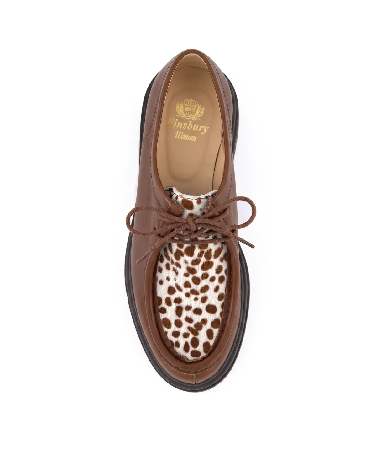 Finsbury EVA derby veterschoenen bruin leer