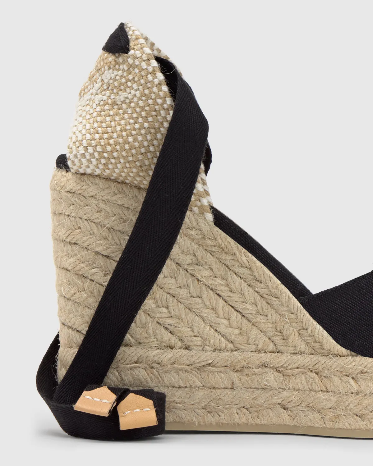 Castaner Carina 8ED/001 espadrilles zwart – 11 cm plateau