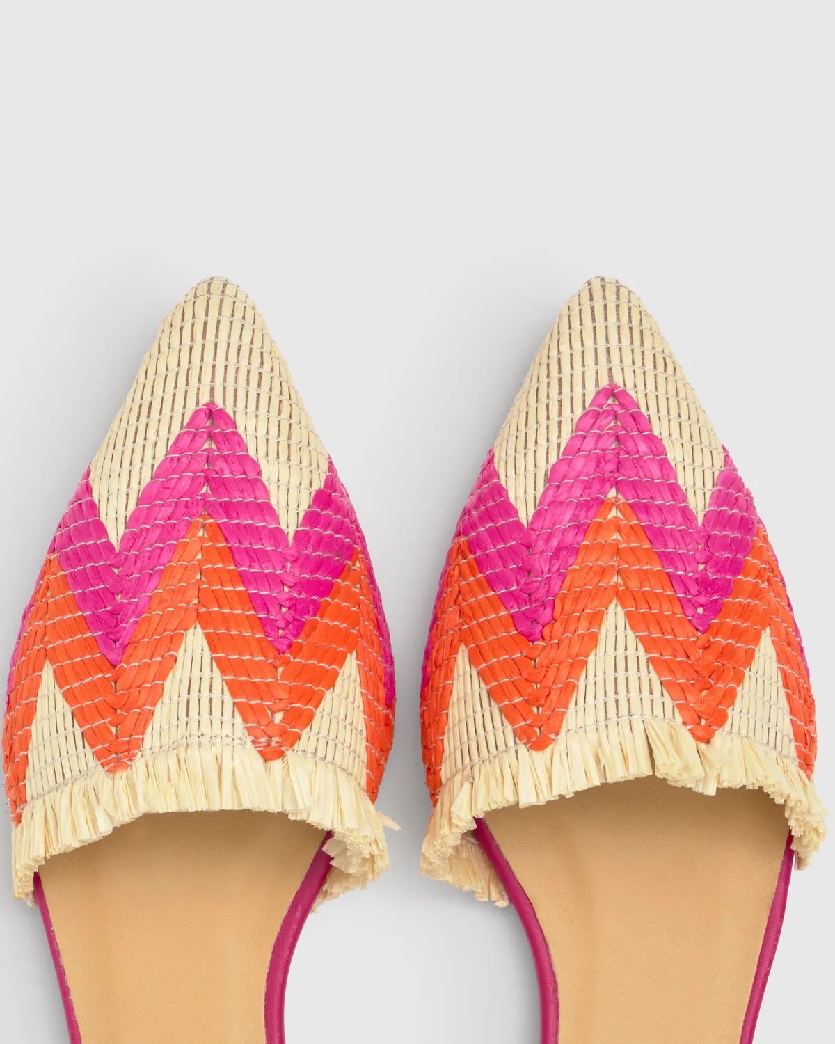 Castaner Berta 296 ballerina’s multicolor raffia
