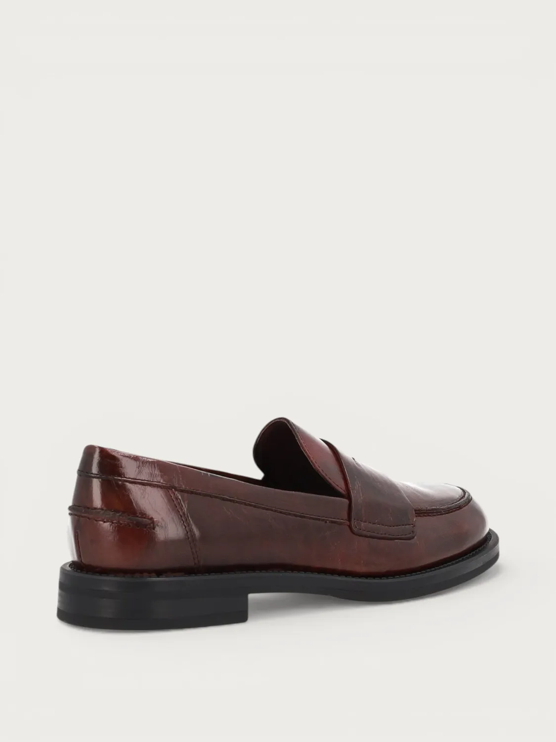 Frau Verona bordeaux leren loafers dames glad