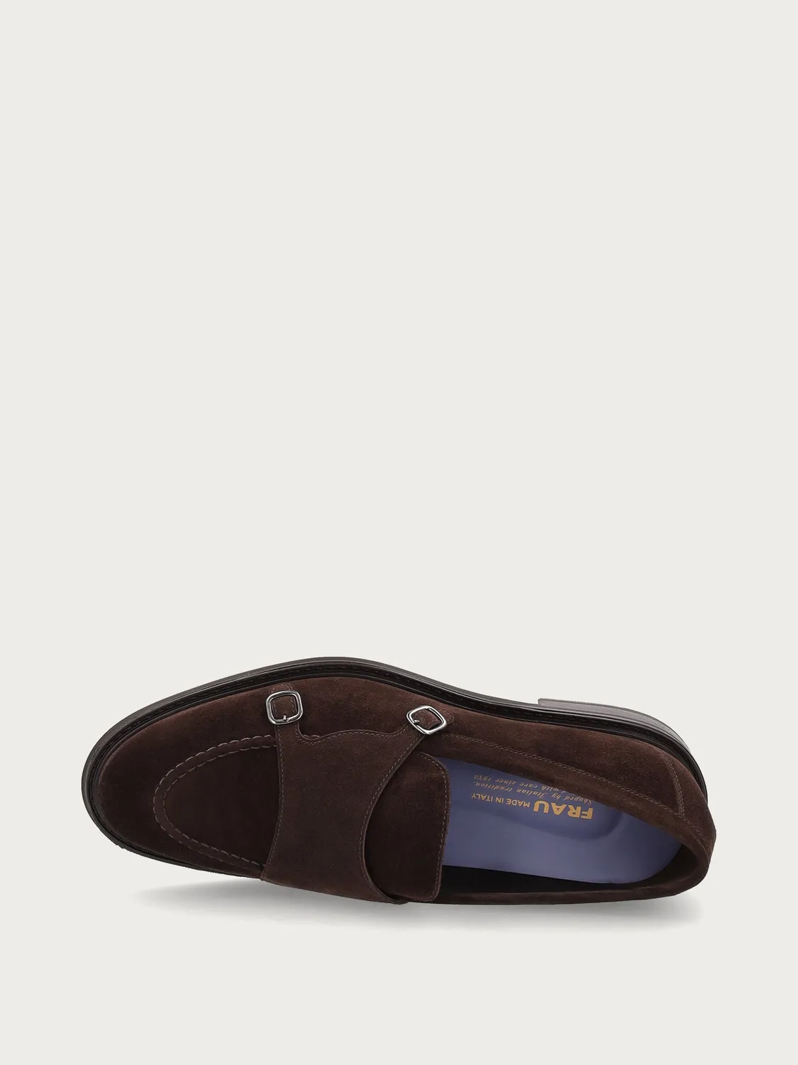 Frau Signature loafers bruin suède dubbele gesp