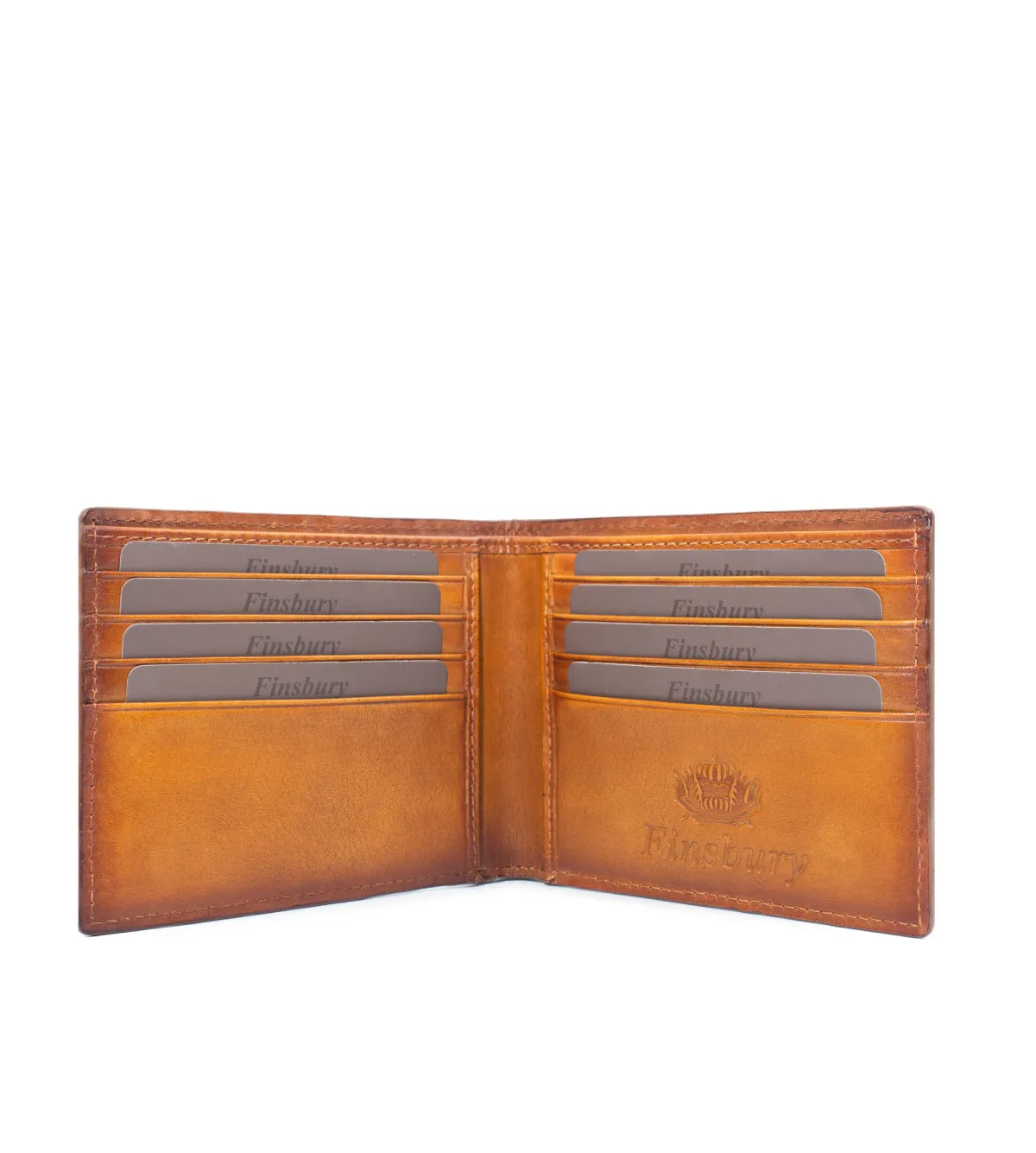 Finsbury GOLD portemonnee cognac croco leer