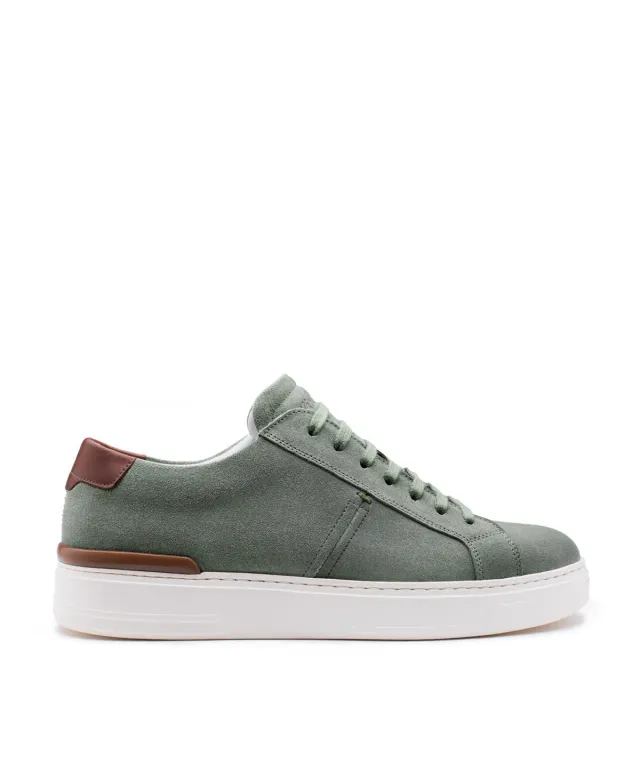 Finsbury Riva sneakers groen suède heren