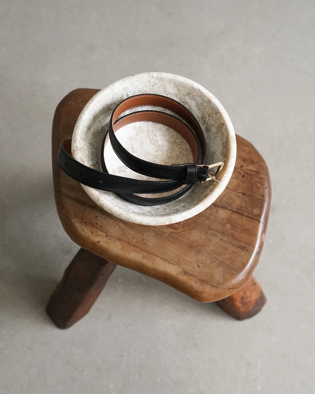 Flattered Barbara Belt riem zwart leer XS-S