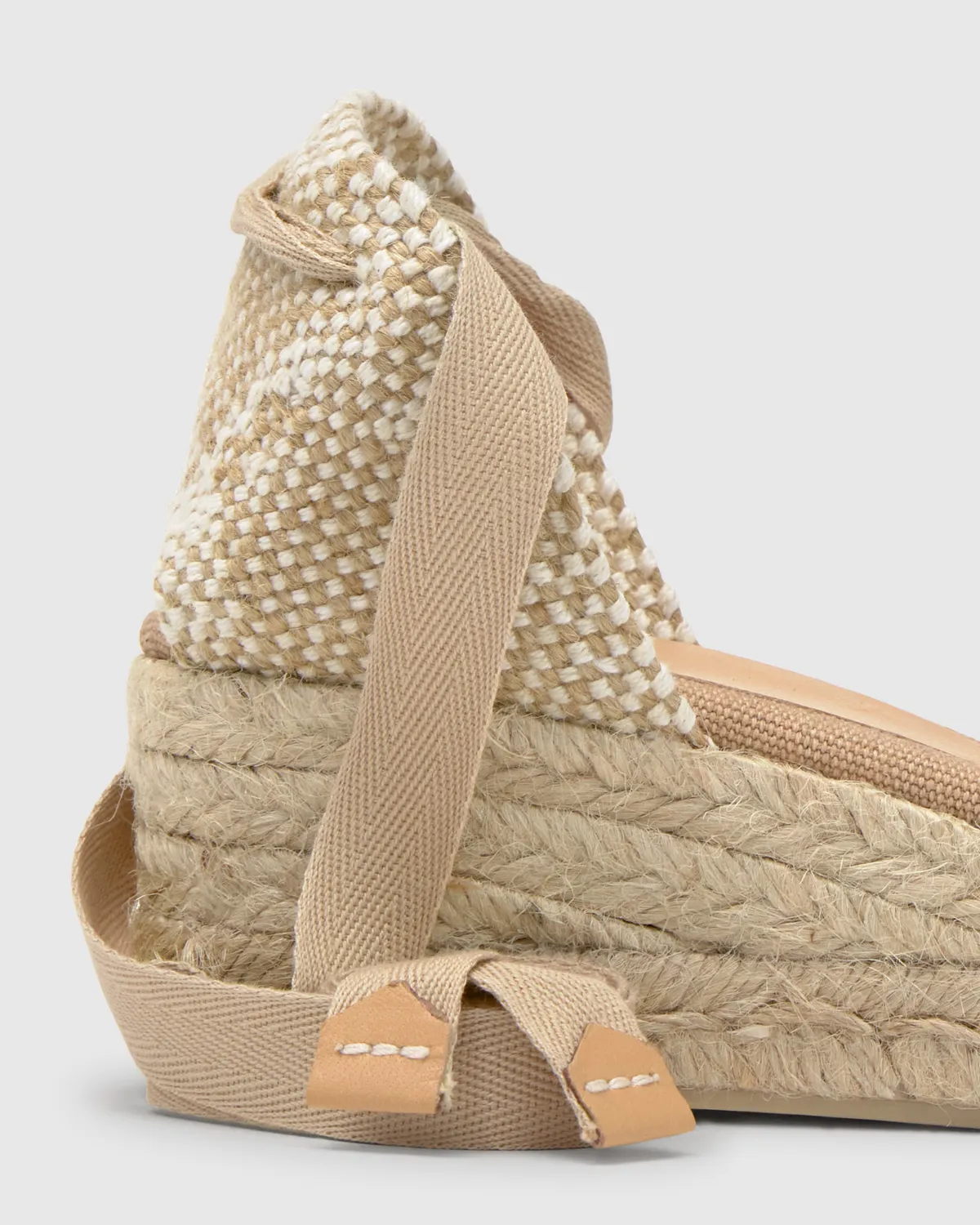 Castaner Carina 3 002 espadrille katoen zand 5 cm