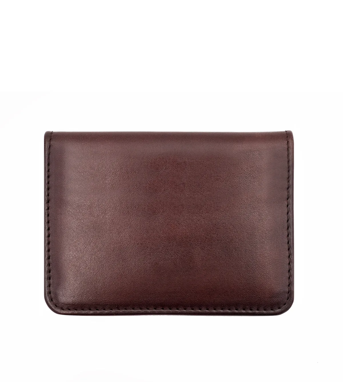 Finsbury Patinated Brown kaarthouder bruin patina kalfsleer