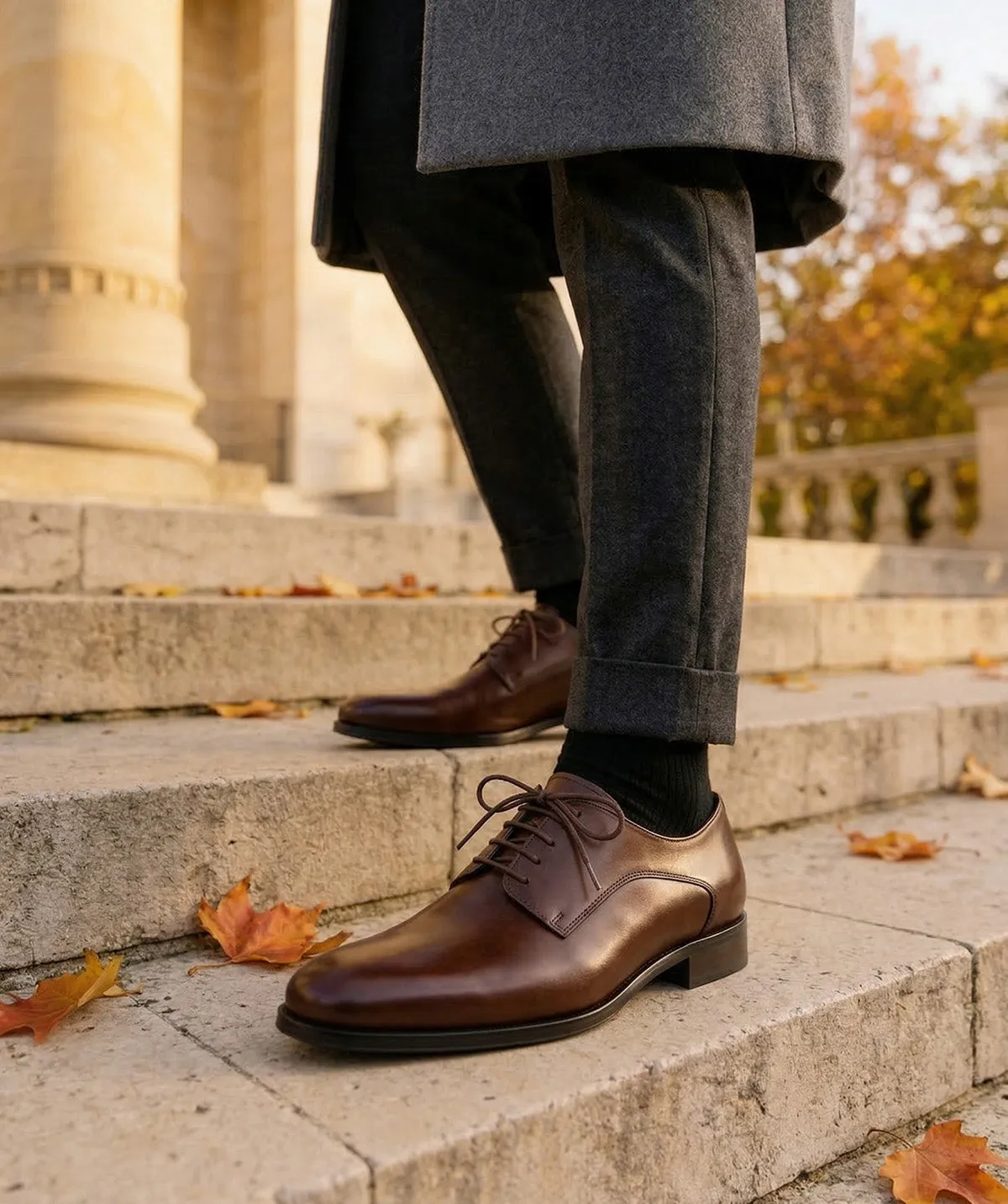 Finsbury Business Line Newark derby bruin rubberen zool