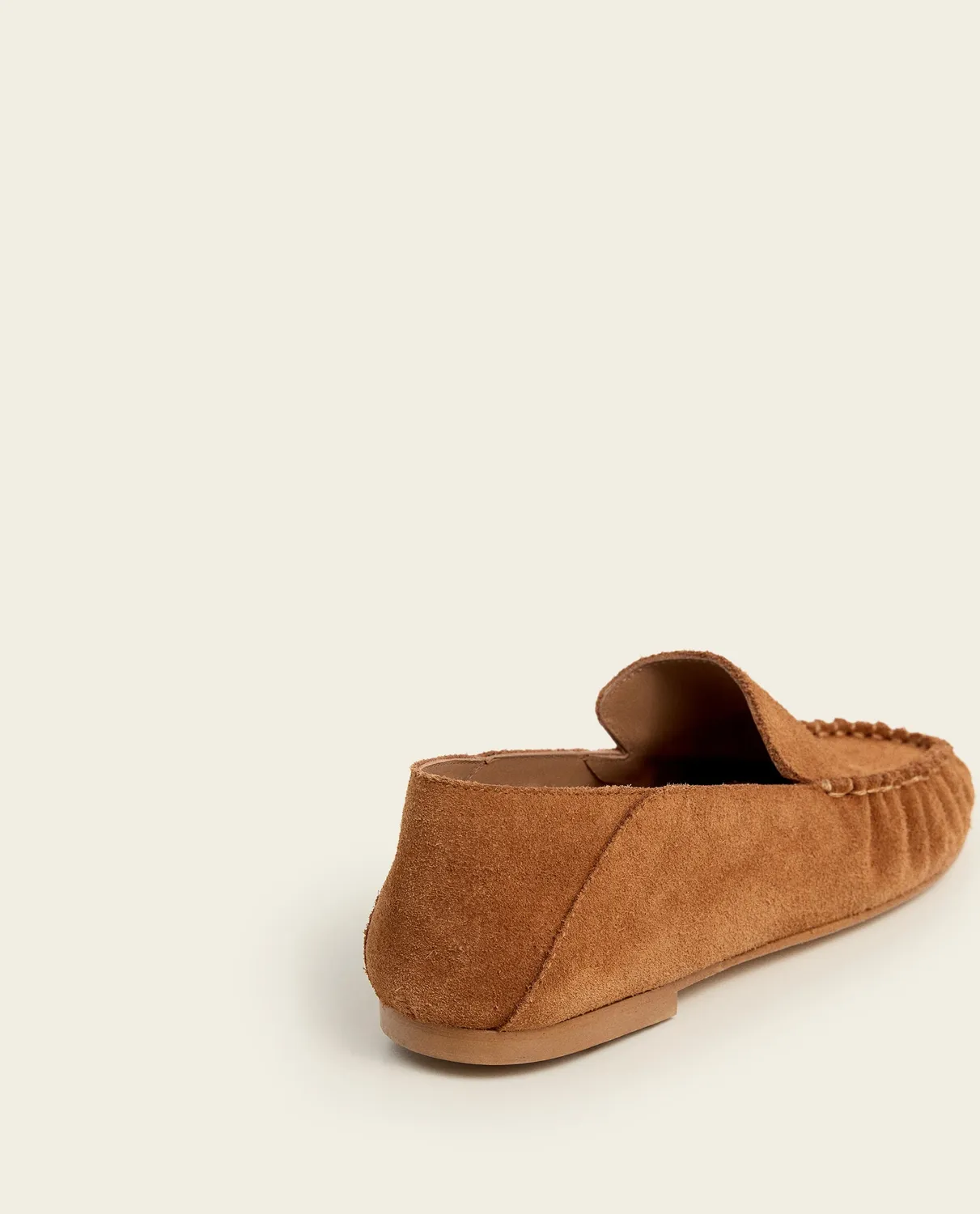 Flattered Bon Bon loafers bourbon suède plat