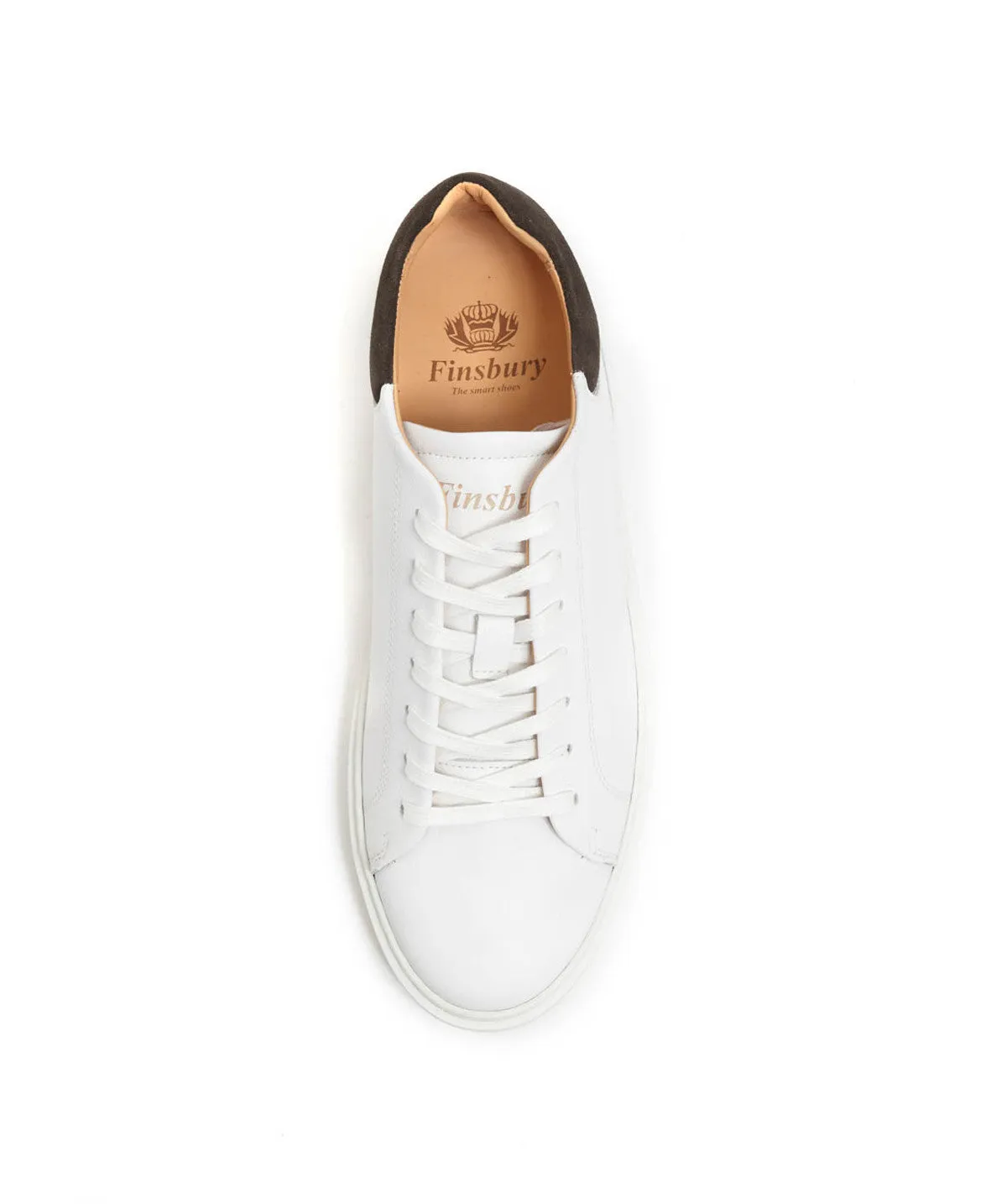 Finsbury Daytona sneaker wit leer 8 vetergaten