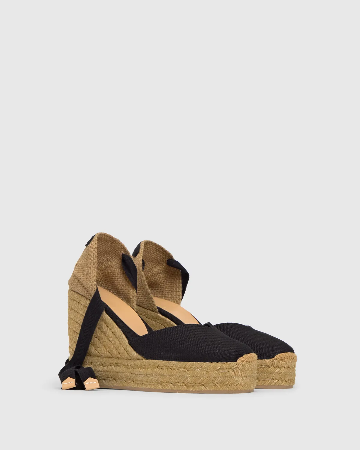 Castaner Chiara T/8ED/001 espadrilles zwart veters