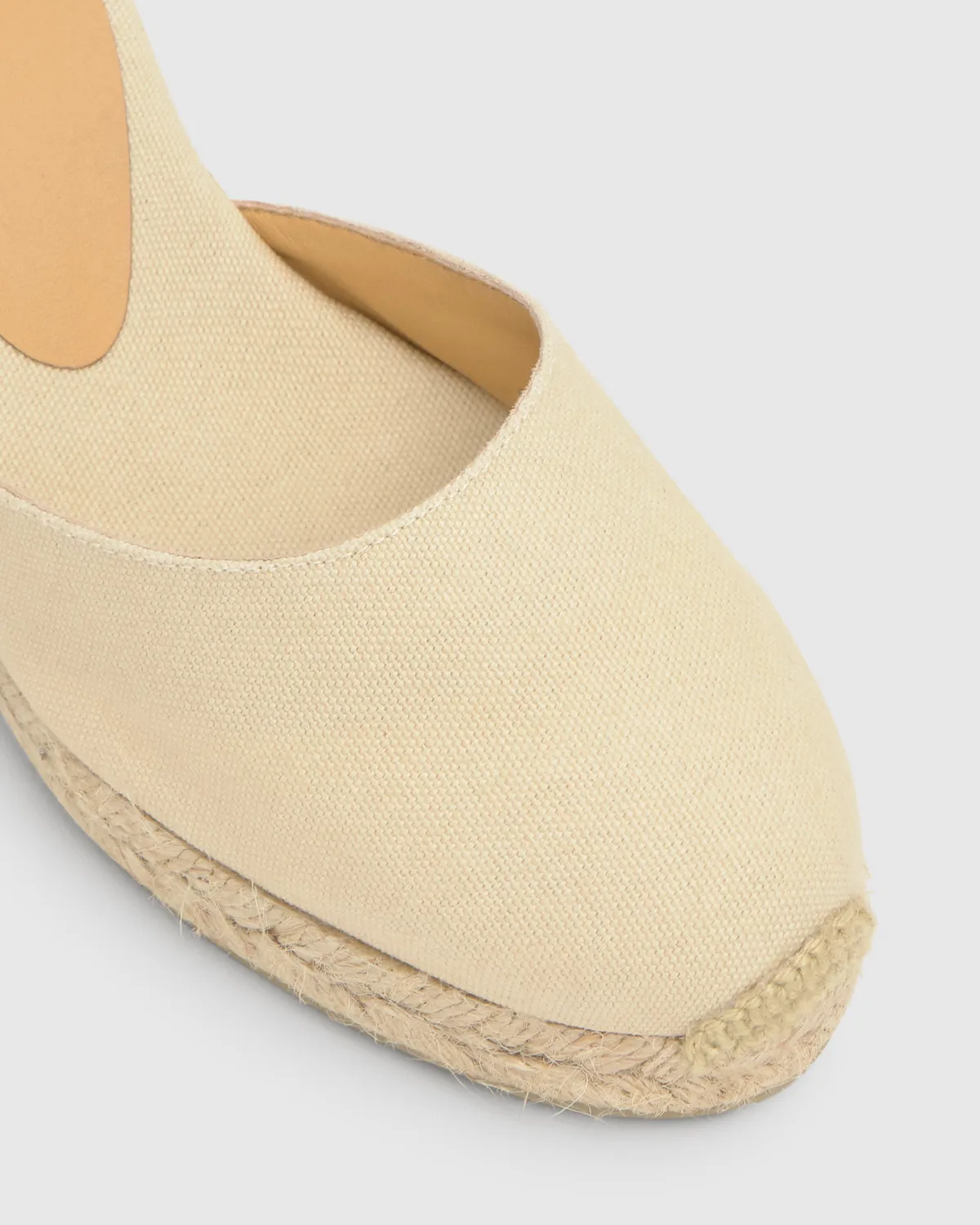 Castaner Carol 6/001 espadrilles ivoor sleehak 7 cm