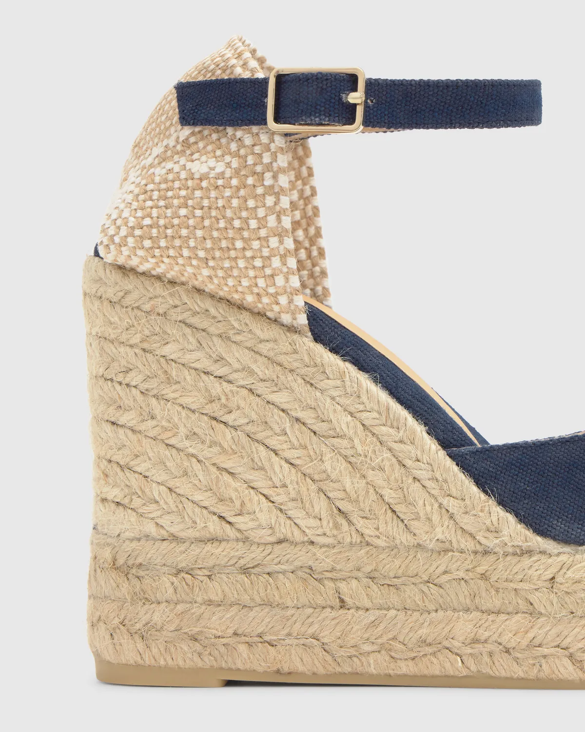 Castaner Carol 8ED 002 espadrilles blauw sleehak