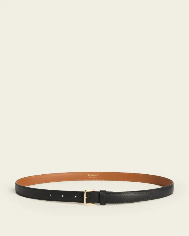 Flattered Barbara Belt riem zwart leer XS-S