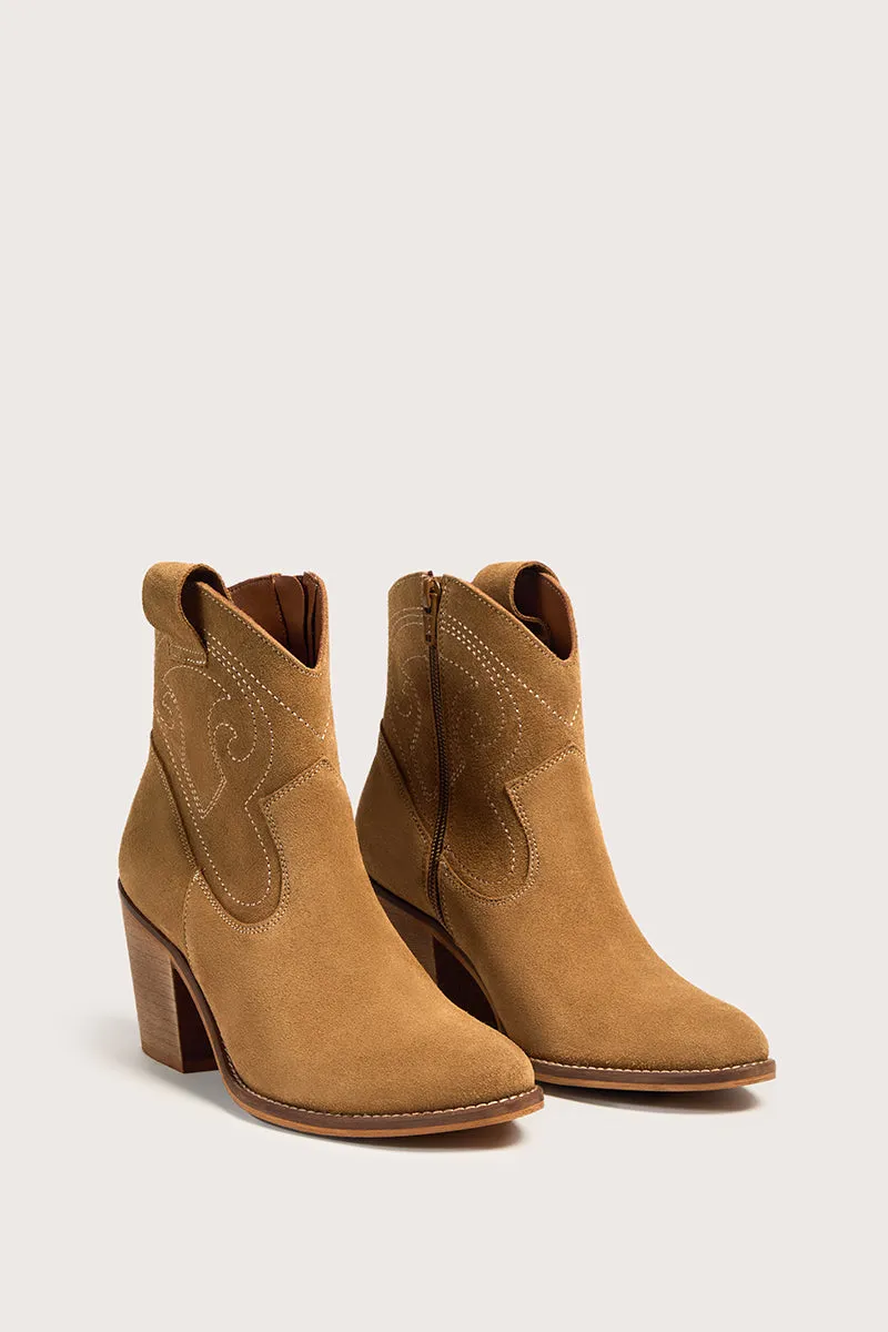 Bryan Stepwise Brooke enkellaarsjes camel suède