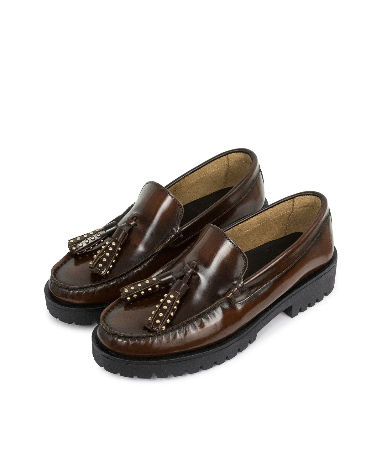 Finsbury Ariane loafers bruin leer