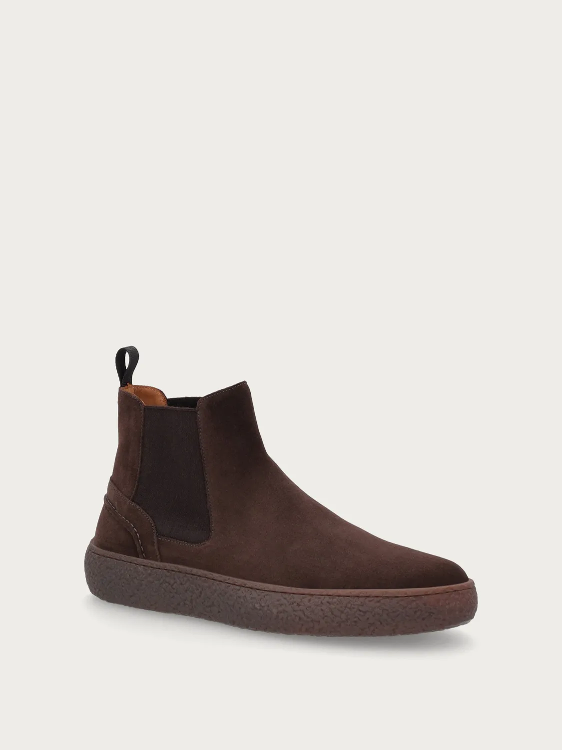 Frau Urban donkerbruine suède beatle boots heren