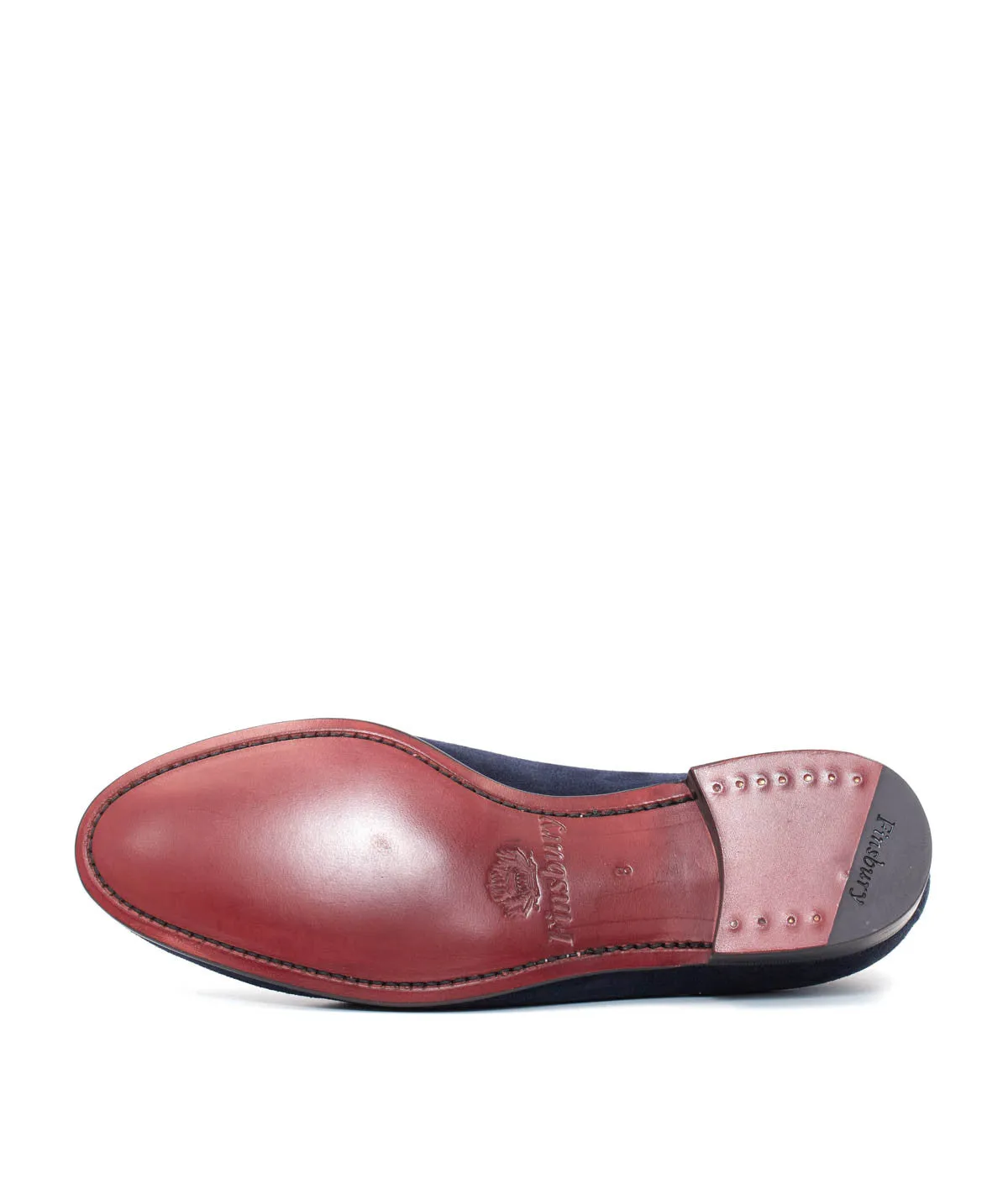 Finsbury Douglas loafers navy suède kalfsleer