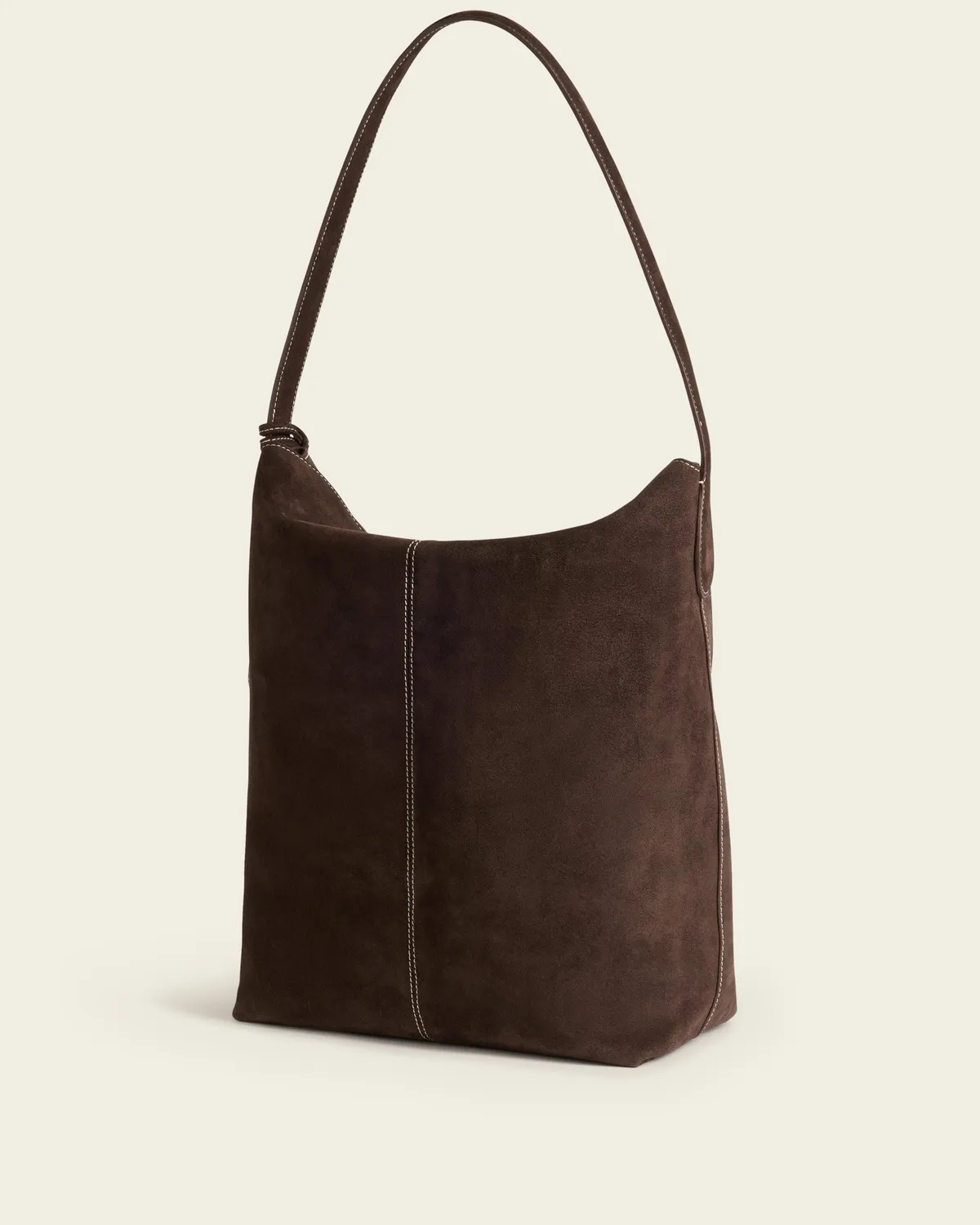 Flattered Alda Grande Shoulder Bag schoudertas bruin suede