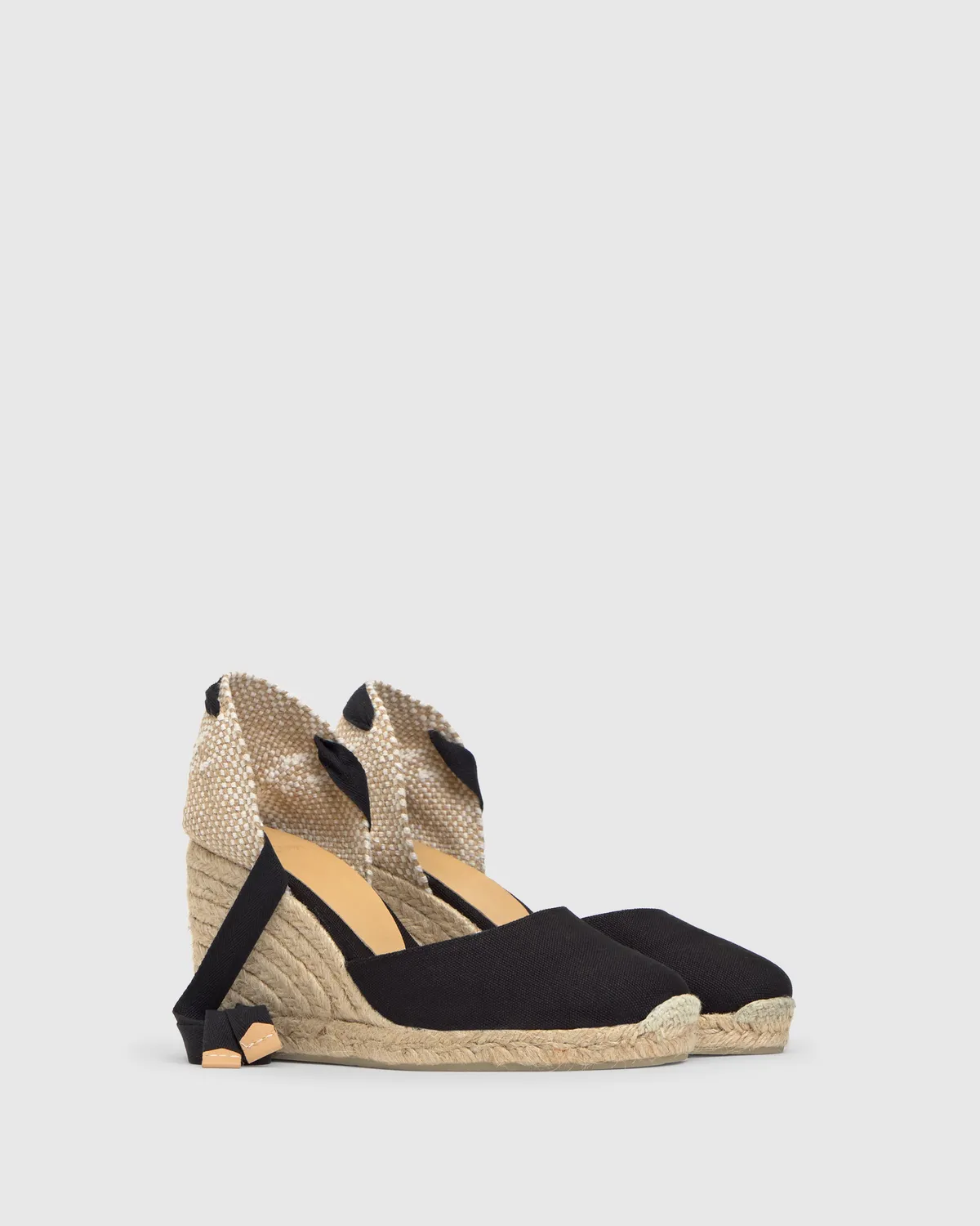 Castaner Carina 8 001 espadrilles zwart 9 cm