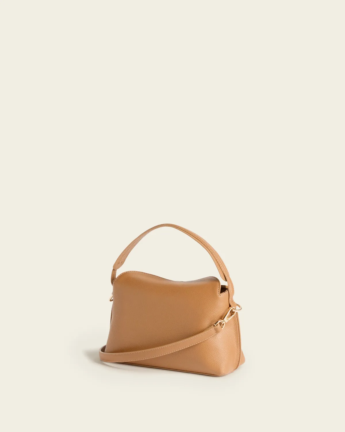 Flattered Hanna Mini Bag top handle tas cognac nerf