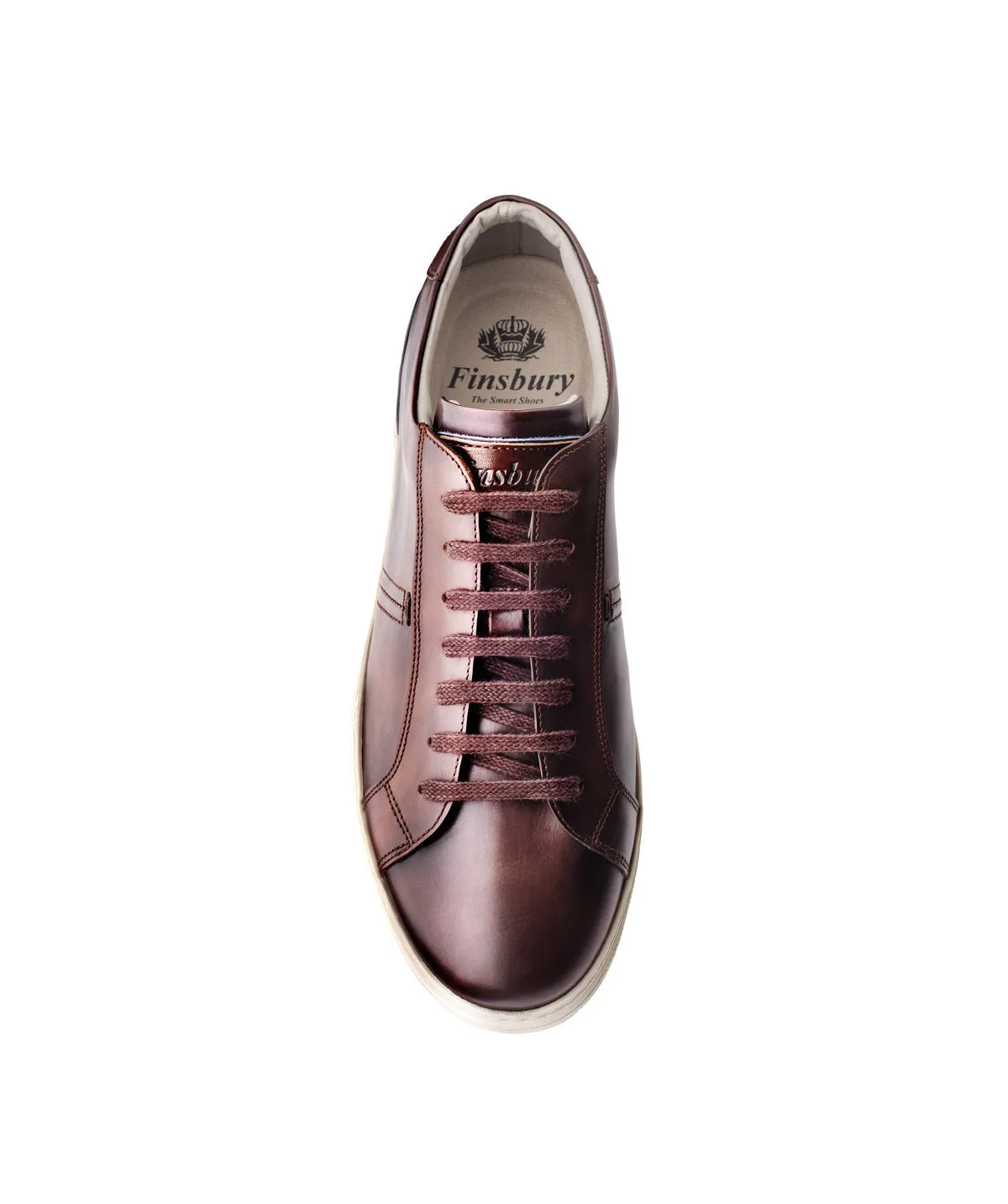 Finsbury Riva lage sneakers bruin patina 7-gaats
