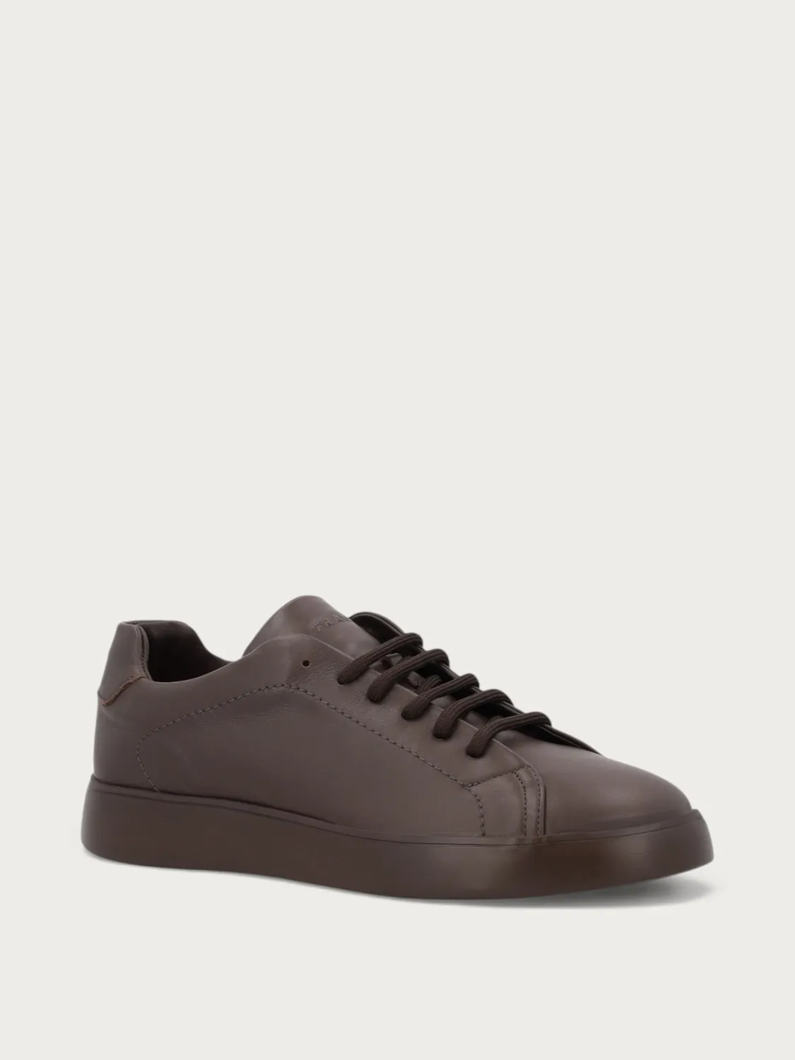 Frau Minimal sneakers donkerbruin leer heren