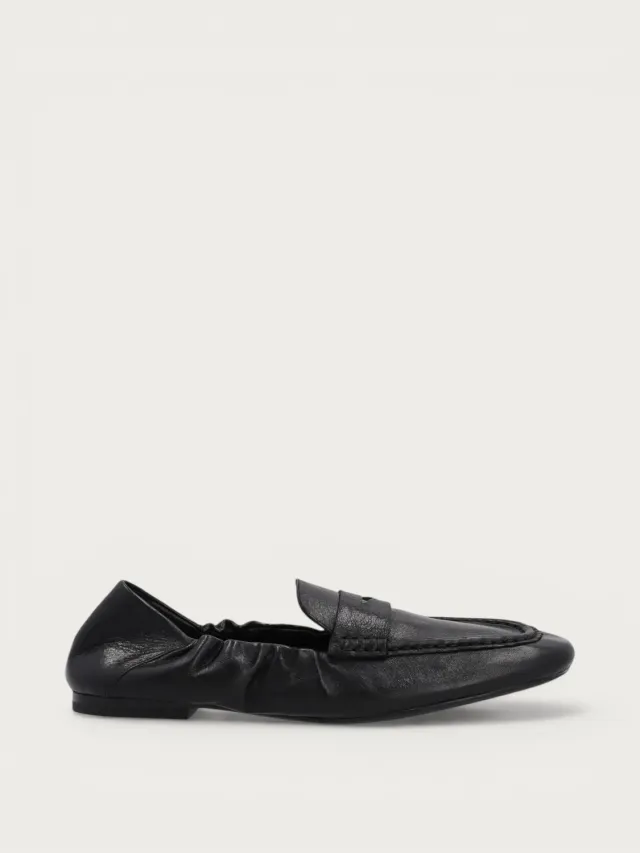 Frau Verona zwarte leren loafers dames zacht