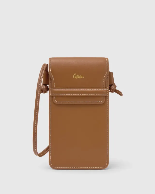 Castaner Funda Movil telefoonhoesje bruin leer