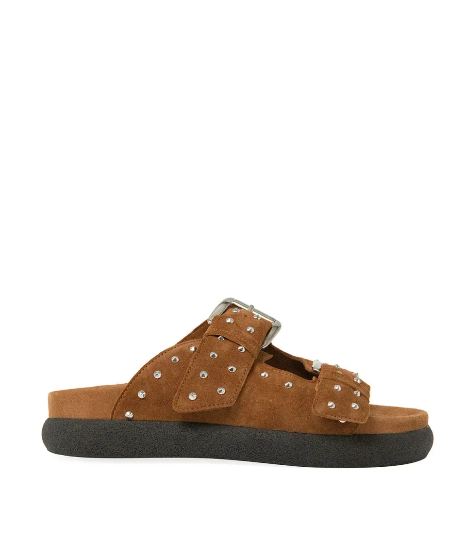 Finsbury Gaia sandalen cognac leer