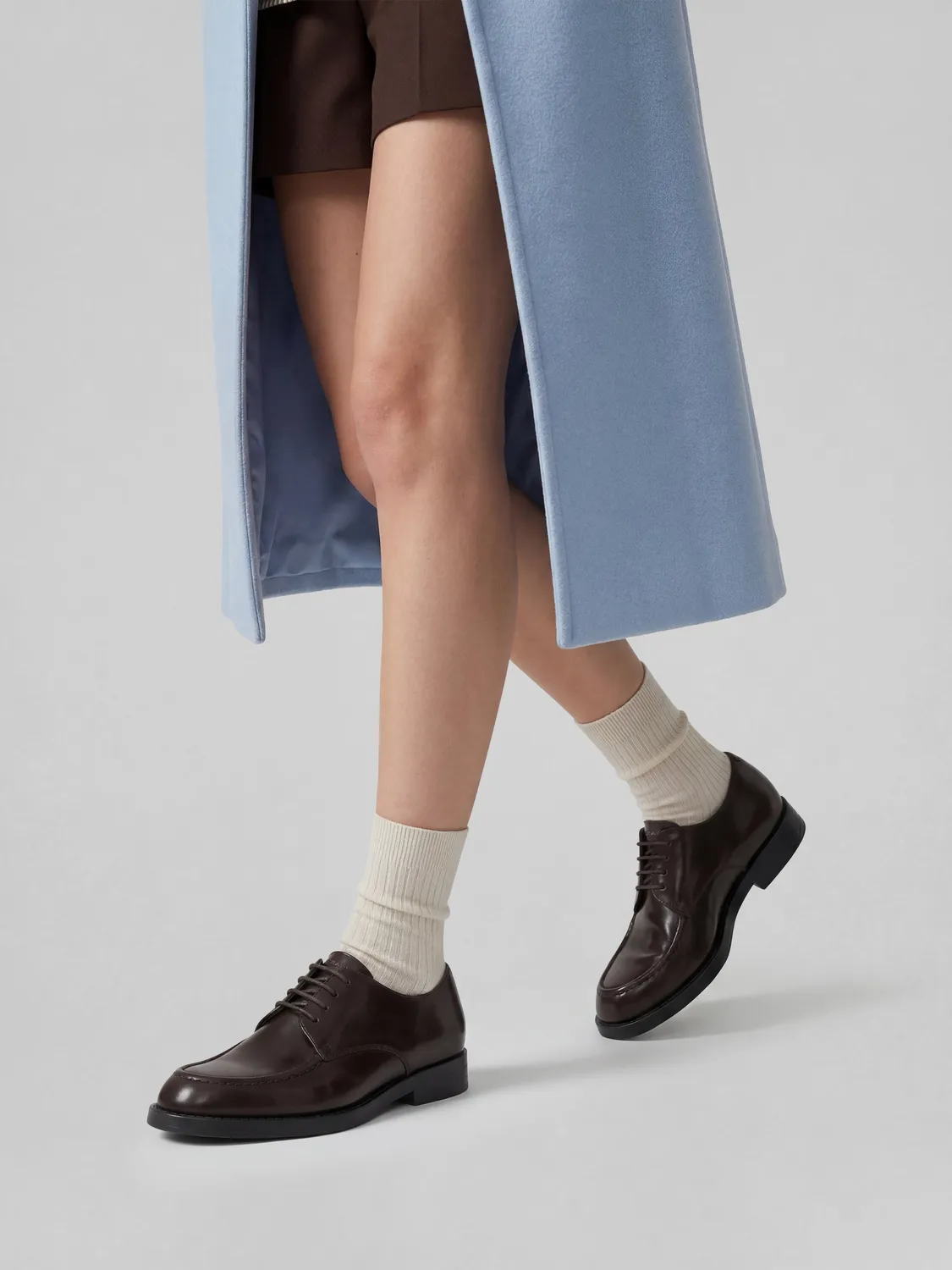 Frau Verona leren veterschoenen dames bruin