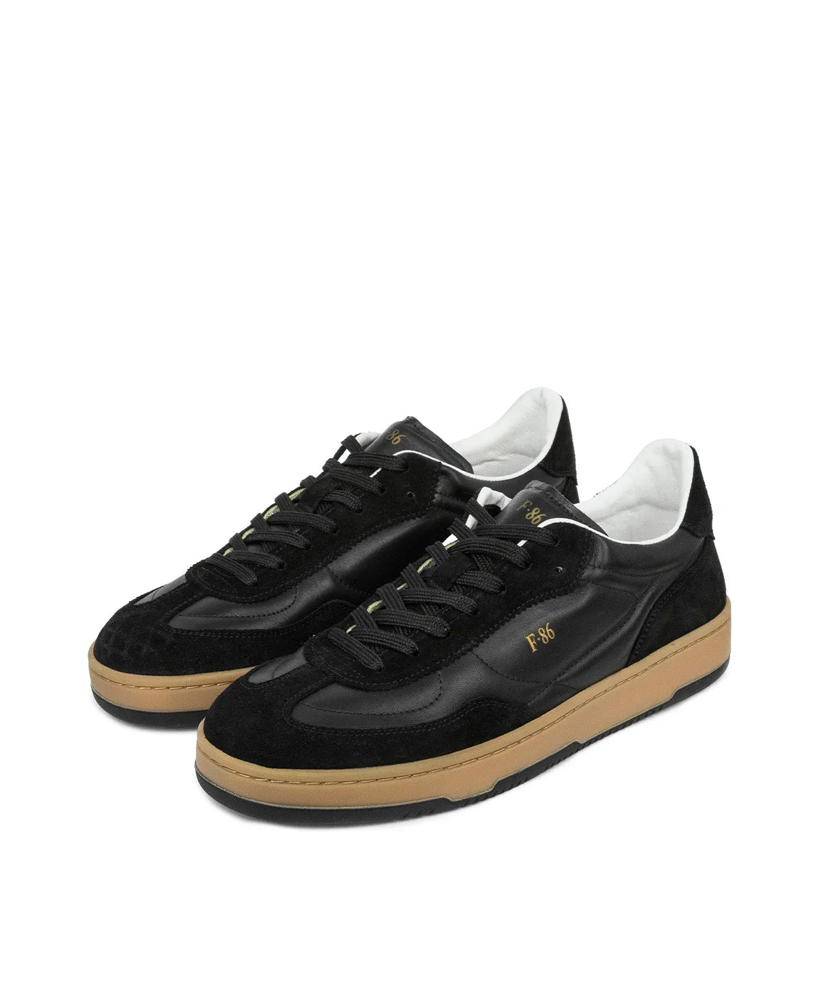 Finsbury Jules sneakers zwart leer