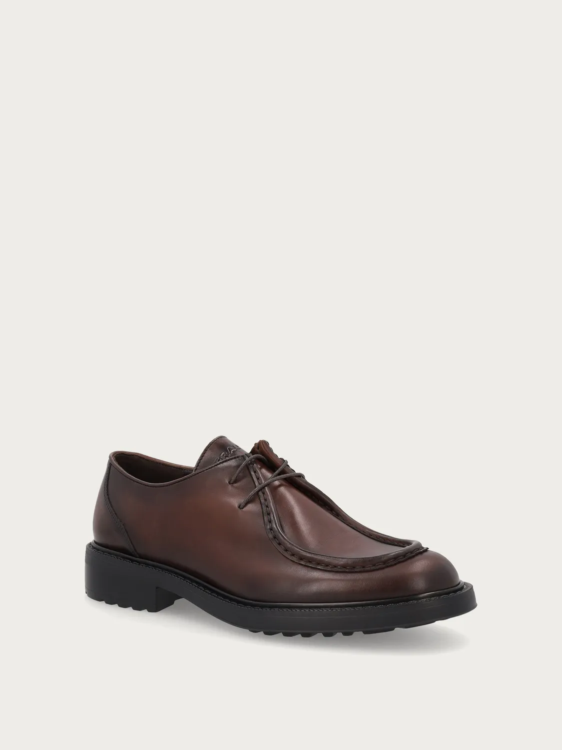 Frau Signature Derby moc-toe bruin kalfsleer heren