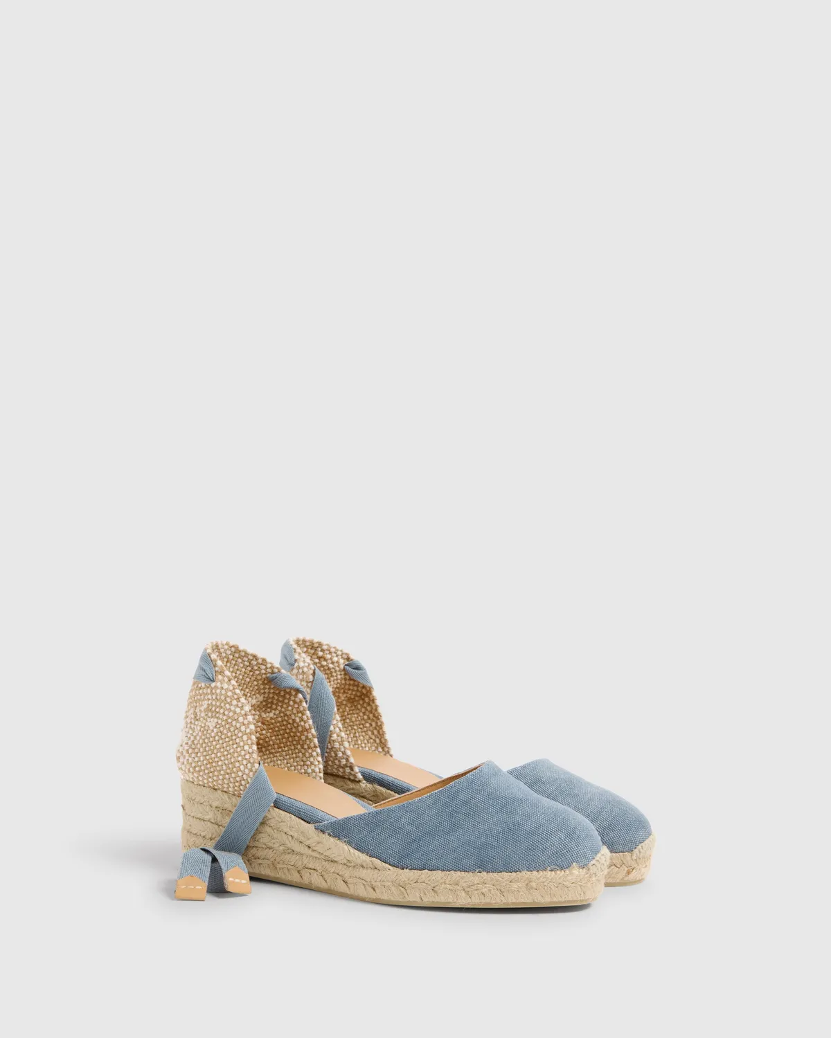 Castaner Carina 3/002 espadrilles blauw sleehak 5 cm
