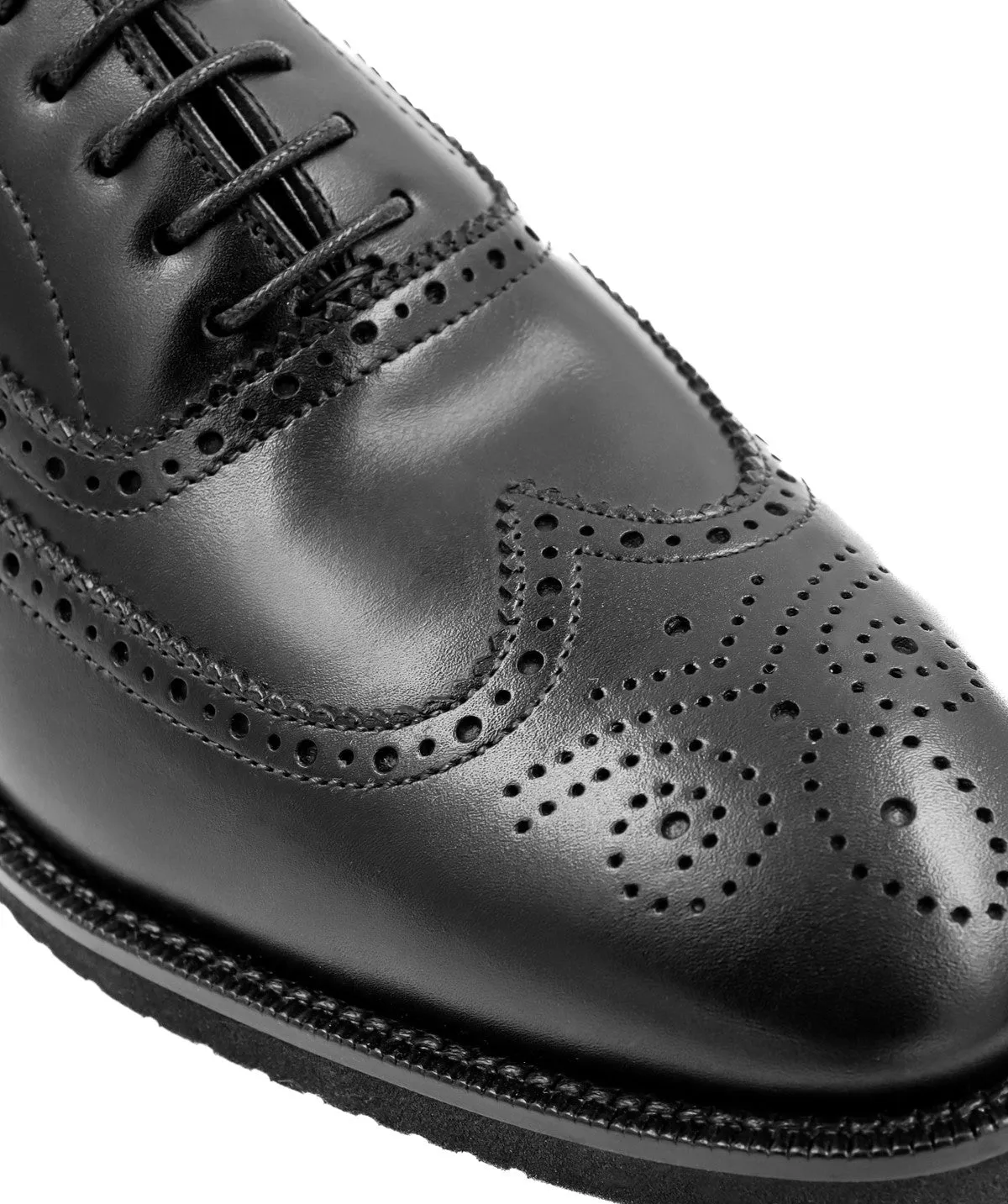 Finsbury Kendal oxford zwart lichte rubber zool
