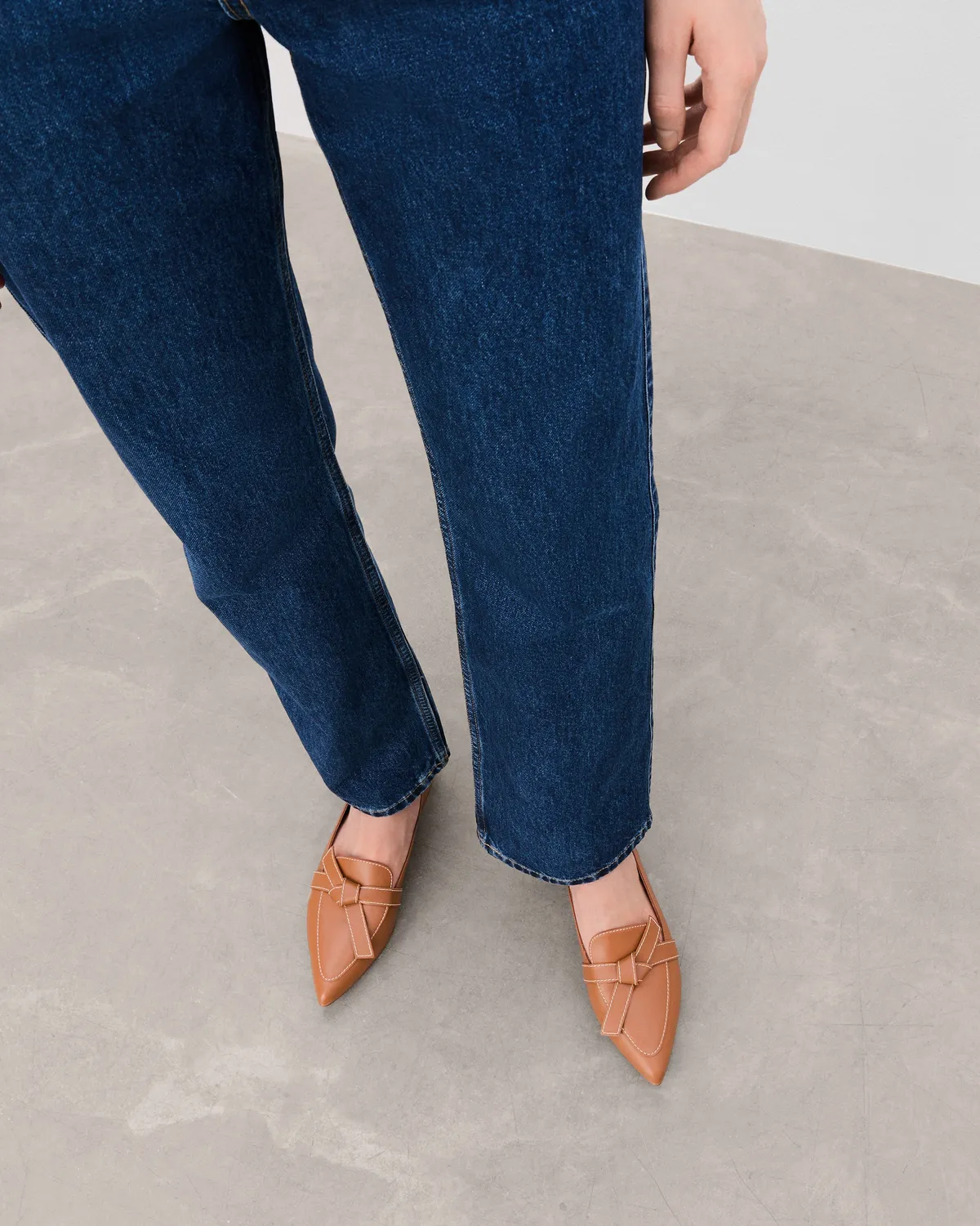 Flattered Ally loafers cognac leer