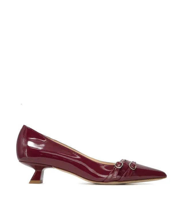 Finsbury Noemie pumps cherry bordeaux leer