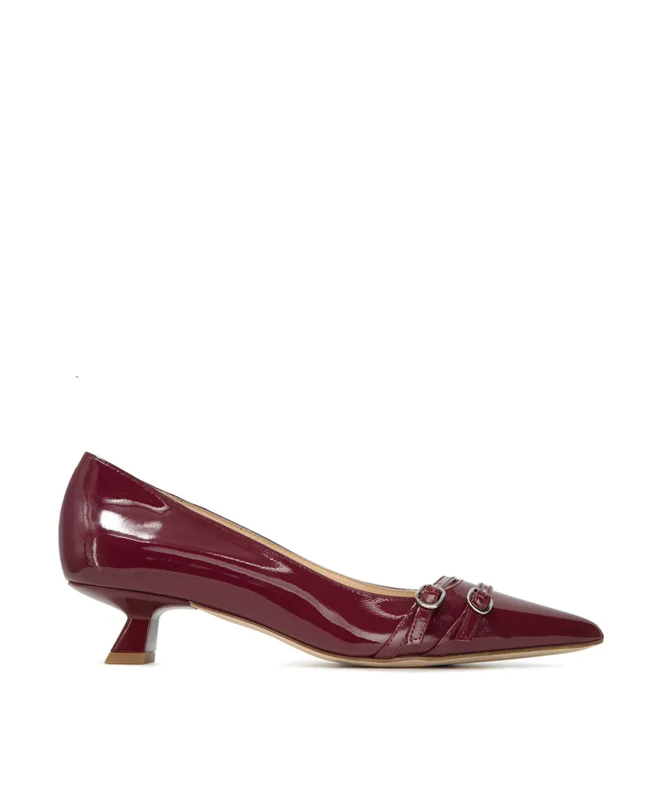 Finsbury Noemie pumps cherry bordeaux leer