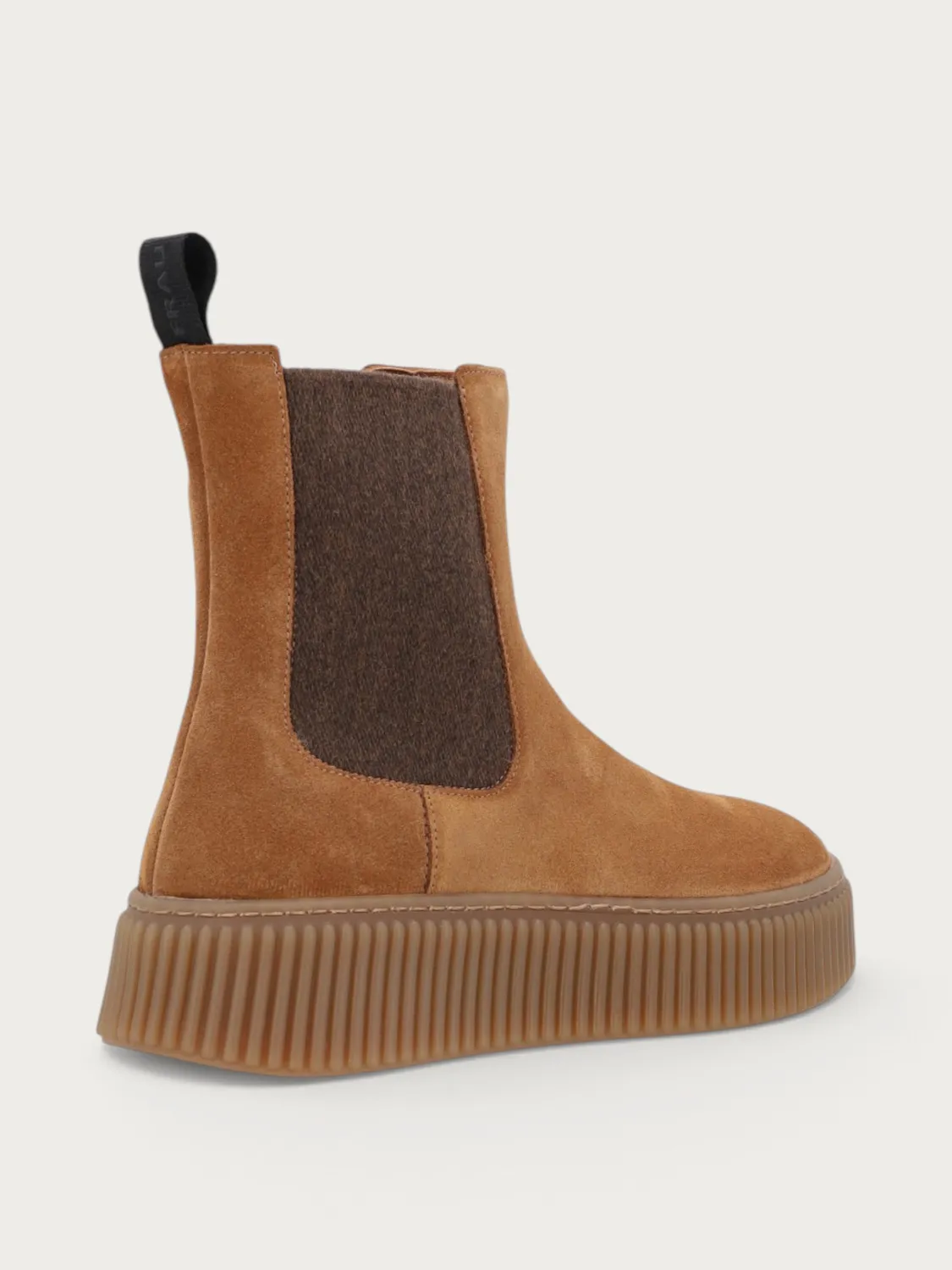 Frau Verona suède Beatle boots dames lichtbruin