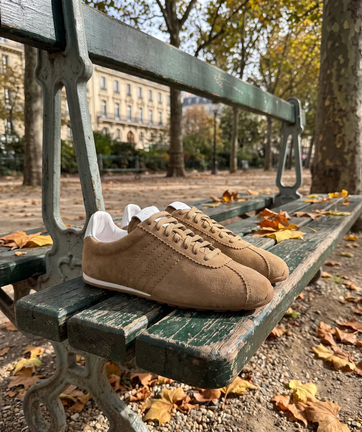 Finsbury ÉLÉNA Beige sneakers dames tennisstijl