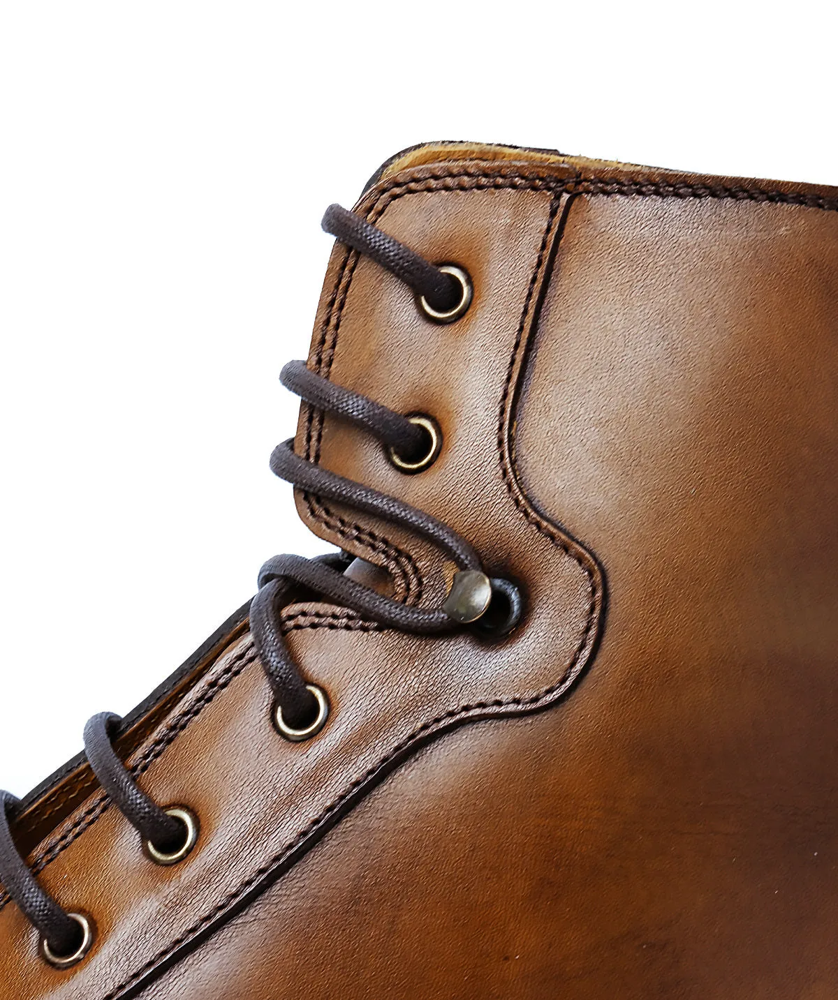 Finsbury Powell boots bruin patina leer