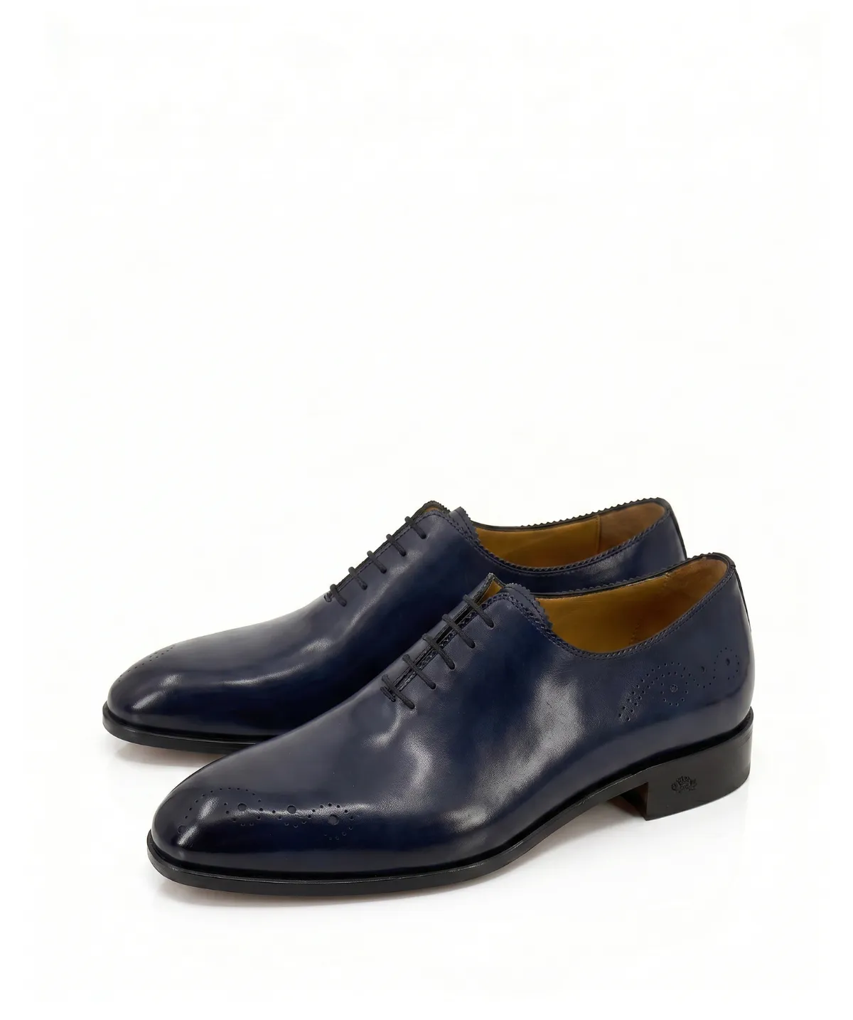 Finsbury Otello oxford blauw patina leer