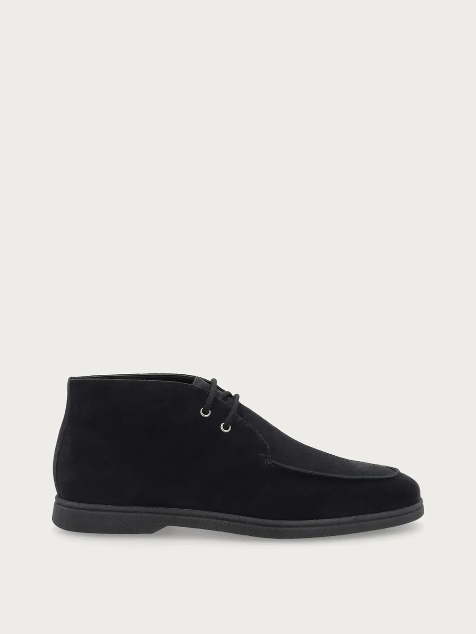 Frau Verona middernachtblauwe suède desert boots