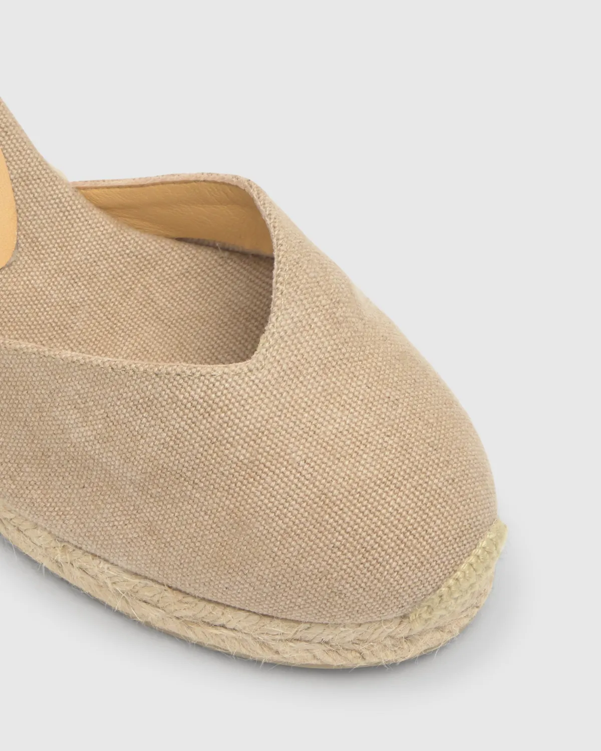 Castaner Chiara 6 espadrilles zand 7 cm veterhak