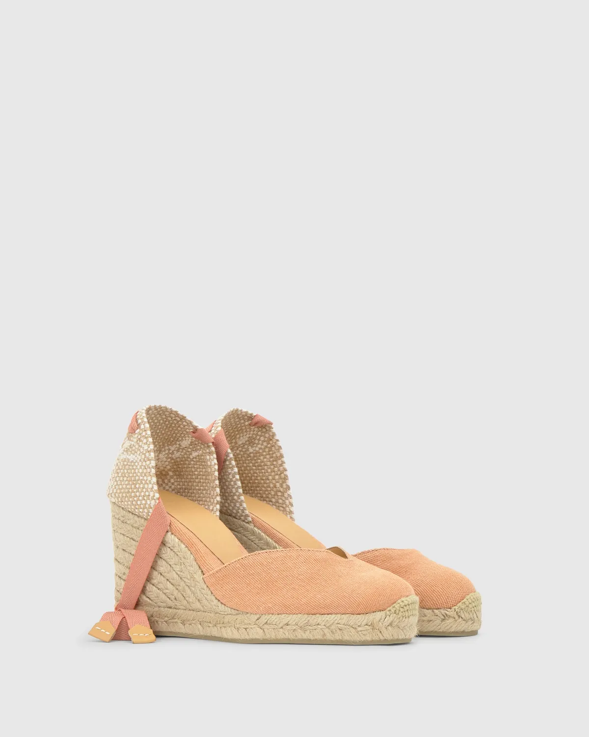Castaner Chiara/8/002 sleehakken peach katoen 9 cm