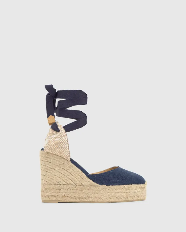 Castaner Carina 8ED 002 espadrilles blauw katoen