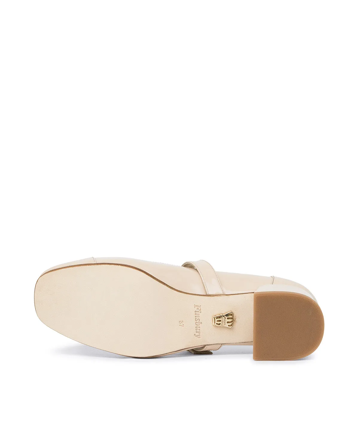 Finsbury Melissa pumps nude lakleer bandje 3 cm