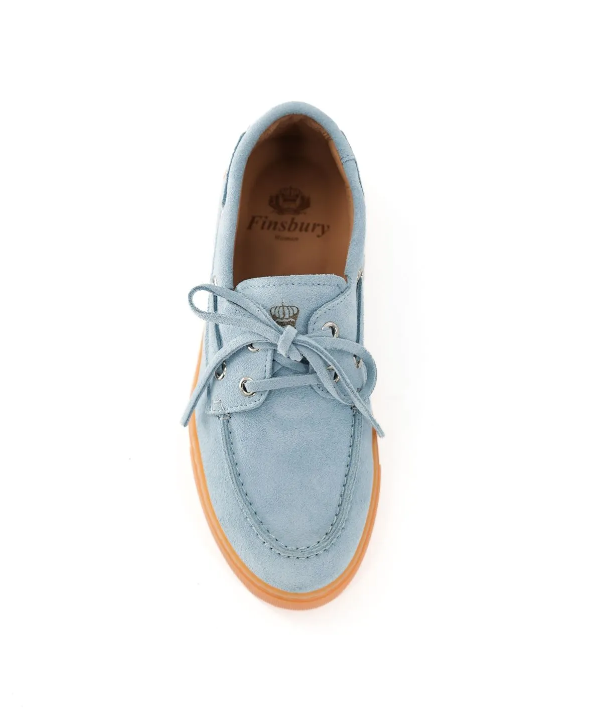Finsbury Anita loafers lichtblauw suède dames