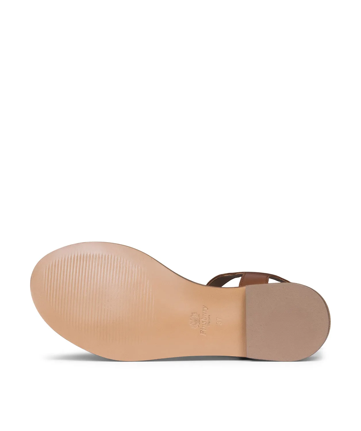 Finsbury Lea cognac sandalen enkelbandje leer