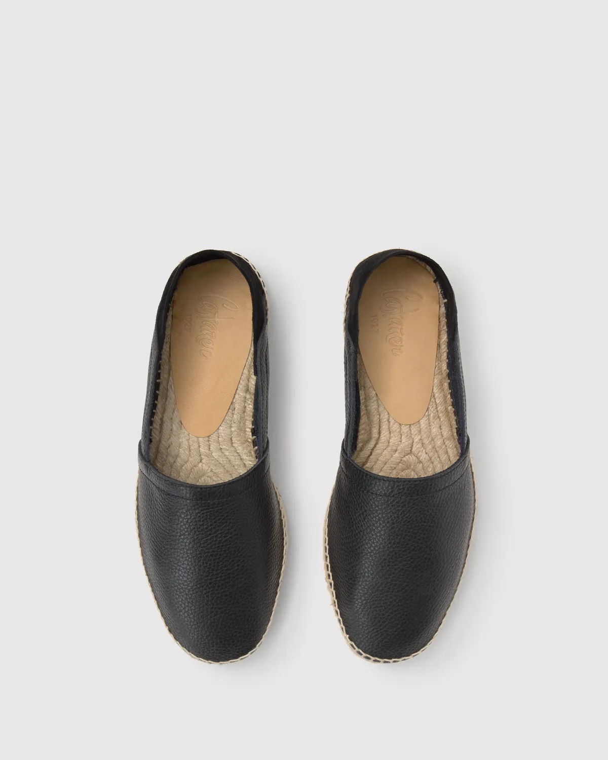 Castaner Polo POLO/249 heren espadrilles zwart leer