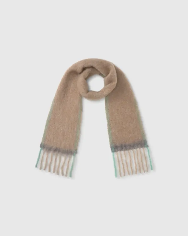 Castaner Katherine sjaal beige mohair ruit